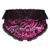 QinCiao Men's Sexy Ruffle Floral Lace Sissy Panties Crossdress Bikini Briefs Thong Lingerie Hot_Pink A X-Large view 2