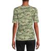 Time & Tru Women's Elbow Length Sleeve T-Shirt (3XL, Green Camo), 22 view 2