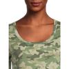 Time & Tru Women's Elbow Length Sleeve T-Shirt (3XL, Green Camo), 22 view 4