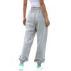 ASHER FASHION Women's Active High Waist Jogger Sweatpants Baggy Lounge Yoga Pants with Pockets Sporty Gray S view 3