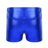 Oyolan Kids Girls Sparkle Glitter Shorts Tumbling Dancing Bottoms Sports Yoga Gymnastics Athletic Shorts Blue A 12 Years view 2