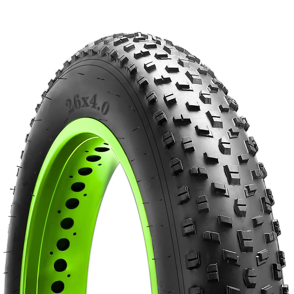 Fat Tires 26x4.0 Bike Tire,Electric Bicycle Mountain Bike Wire Tires Folding Dual Wide Mountain Snow Bike Accessory