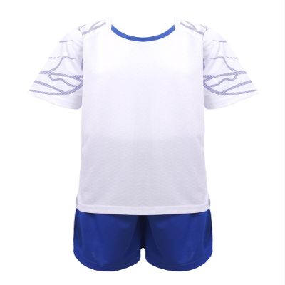 Hansber Kids Boys 2 Piece Basketball Football Clothes Set Breathable Net T-Shirt and Shorts Set Sport Jersey Tracksuit White 12-14