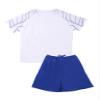Hansber Kids Boys 2 Piece Basketball Football Clothes Set Breathable Net T-Shirt and Shorts Set Sport Jersey Tracksuit White 12-14 view 4