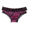 YONGHS Men's Feminine Panties Silky Satin Thong Sissy Knickers Panties French Maid Crossdress Briefs Hot_Pink Large view 2