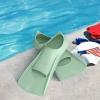 Gintenco Swim Fins, Kids Swim Training Fins for Lap Swimming, Travel Size Flippers with Mesh Bag, Silicone Swimming Fins for Kids Teens Adults Women Men view 2