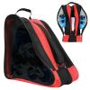 FOUUA Unisex Ice Skate Bag with Adjustable Shoulder Strap - Breathable Oxford Cloth Skating Shoes Storage Bag Without Unpleasant Smell Roller Skate Accessories (Red)