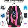 FOUUA Unisex Ice Skate Bag with Adjustable Shoulder Strap - Breathable Oxford Cloth Skating Shoes Storage Bag Without Unpleasant Smell Roller Skate Accessories (Red) view 2