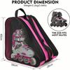 FOUUA Unisex Ice Skate Bag with Adjustable Shoulder Strap - Breathable Oxford Cloth Skating Shoes Storage Bag Without Unpleasant Smell Roller Skate Accessories (Red) view 4