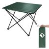 VILLEY Portable Camping Side Table, Ultralight Aluminum Folding Beach Table with Carry Bag for Outdoor Cooking, Picnic, Camp, Boat, Travel - Green view 1
