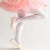MdnMd Soft Women Ballet Dance Tights Footed Ballet Legging Stocking Pantyhose 1 Pairs (White, Adult-Small, Height 63-65") view 4