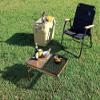 Captain Stag UC-578 Outdoor Table, Half Mesh Table, 23.6 x 15.7 inches (60 x 40 cm), Aluminum, Bistro view 2
