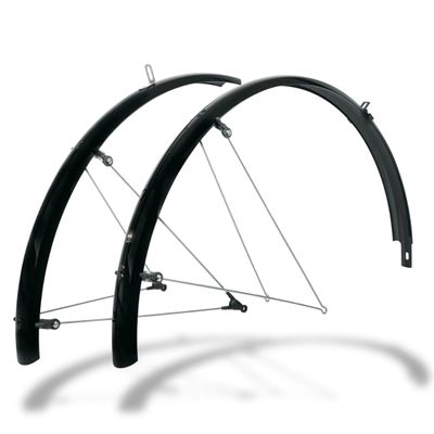 SKS Germany B45 Bluemels Fender Set for 700c (28") Wheels, Black (28-37mm Tire Width)