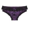 QinCiao Men's Sexy Ruffle Floral Lace Sissy Panties Crossdress Bikini Briefs Thong Lingerie Purple A X-Large view 3