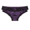 Hedmy Mens Sissy Panties Satin Frilly Lace Cheeky Knickers Feminine Briefs Crossdress Underwear Purple Medium view 2