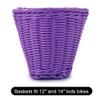 Kids Bike Basket for Boys Girls, Front Toddler Tiny Tricycle Baskets Bike Accessories Small Scooter Arts and Crafts Bike Decoration accessorieskit for Girls view 3
