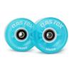 CLAS FOX Roller Skate Wheels Light up with Shining Dots and ABEC-9 Bearings Installed 65mm X 35mm 82A 8 PCS Outdoor or Indoor for Double Row Skating (Blue) view 1