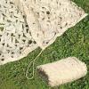Jolan Beige Camouflage Netting 22m 23m 33m 34m 35m 36m 44m 46m 47m 55m, Shade Net, for Camping, Hunting, Decoration, Sunscreen, Military Reinforced Camouflage Net,Beige-4x4m(13.1 * 13.1ft) view 1