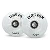 CLAS FOX Roller Skate Wheels Light up with Shining Dots and ABEC-9 Bearings Installed 65mm X 35mm 82A 8 PCS Outdoor or Indoor for Double Row Skating (Transparent) view 1