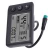 Alomejor S866 LCD Display, 24V 36V Large Screen LCD Display with Plug for Electric view 3