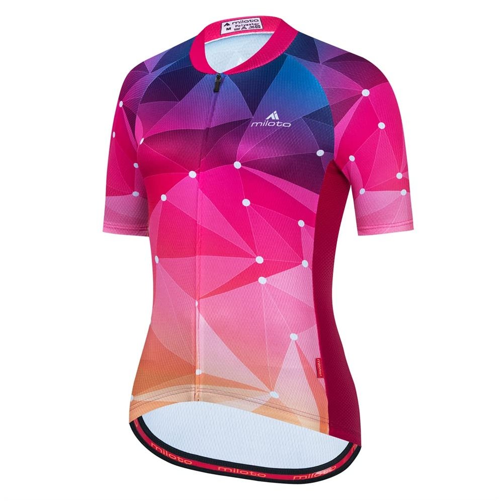 Uriah Women's Cycling Jersey Short Sleeve Reflective Art Picture Size XXL(CN)