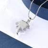 constantlife Cremation Necklace for Ashes Palm Tree Stainless Steel Inlaid Crystal Memorial Urn Pendant Loved Ones Human Pets Keepsake Jewelry (White) view 4