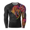 Red Plume Mens 3D Printed Compression Long Sleeve T Shirts Top Tees (Color 3, XL) view 4