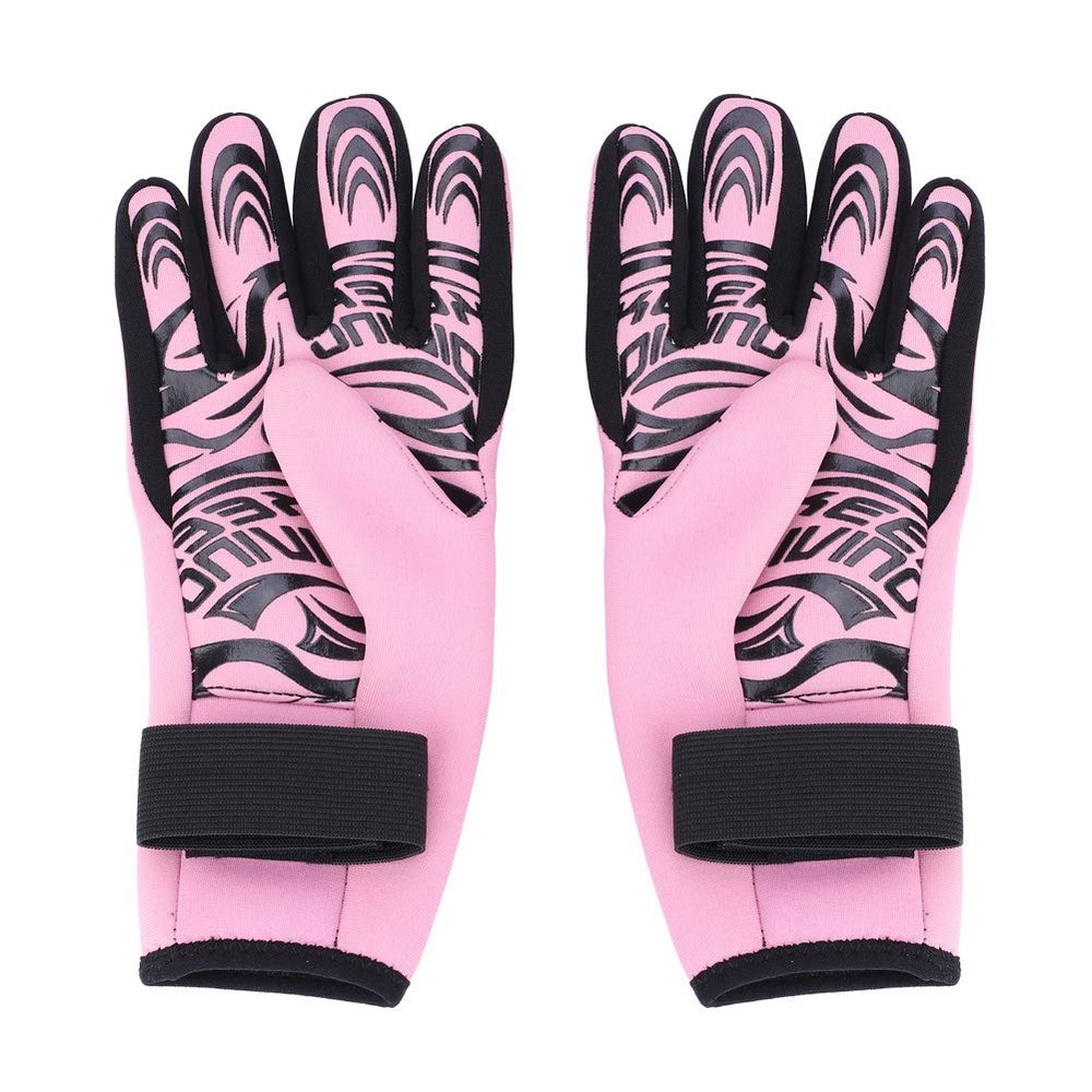 Alomejor 2MM Neoprene Diving Gloves Keep Warm Non Skid Gloves Wetsuit Gloves for Adult Swimming Snorkeling(S)