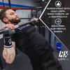 LYFT-RX Wrist Sweatbands, Slim Fit Design for Weightlifting, Gym, Workout, Cross Training, Weight Lift, Sports, 4.5 inch Sweat Wicking Wrist Bands, Men & Women, 2 Pairs - Black/White Large view 3