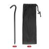 MECCANIXITY Tent Stakes Aluminum with Hook Kit, 6Pcs 18.3cm/7.2" Ground Pegs and Storage Bag for Outdoor Camping Canopy Tarp, Black 1 Set view 3