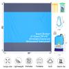 BYDOLL Beach Blanket Waterproof Sandproof 78''81'' 1-5 Adults Oversized Lightweight Large Picnic Mat Waterproof Sandproof Blanket for Beach Camping Hiking Travel view 2