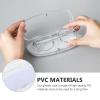 FOMIYES 2Pcs Transparent Frosted Glasses Case, Compact Eyeglass Storage Box for Sunglasses, Travel and Office Use, Lightweight Pvc Protective Eyewear Organizer view 3