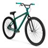 Mongoose Hooligan AL Adult BMX bike, 29x3-Inch Wheels, Lightweight Aluminum Frame, Single Speed, Disc Brakes, Green view 1