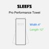 SLEEFS Basic White Football Towel view 3