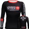 Hardcore Training Vikings on Tour Men's Rash Guard Compression Long Sleeve MMA No-Gi Tight BJJ Grappling Base Layer Combat view 1
