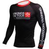 Hardcore Training Vikings on Tour Men's Rash Guard Compression Long Sleeve MMA No-Gi Tight BJJ Grappling Base Layer Combat view 4