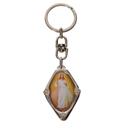 Holyart Keychain with Jesus Image in zamak