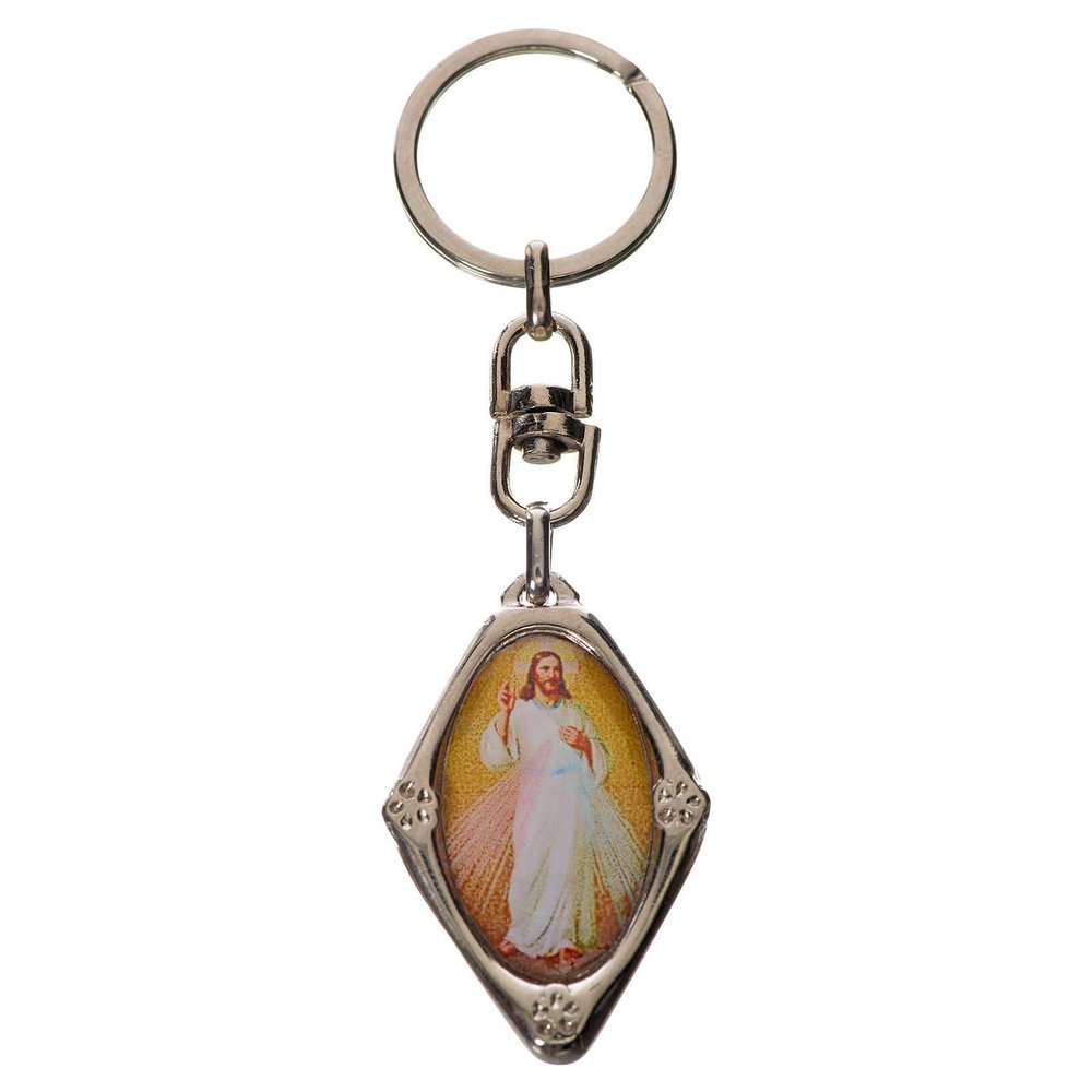 Holyart Keychain with Jesus Image in zamak