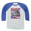 500 LEVEL Igor Shesterkin 3/4 Sleeve T-Shirt (Baseball Tee, X-Large, Royal/Ash) - Igor Shesterkin New York Comic view 1