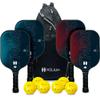 Helium Pro Carbon Fiber Pickleball Paddles - USAPA Certified - High-Spin Texture, Lightweight Honeycomb Core view 1