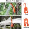 Portable Outdoor Camp Shower Camping Shower Pump Rechargeable Portable Shower Head for Camping Beach Swimming Hiking Traveling (Orange, Classic) view 3