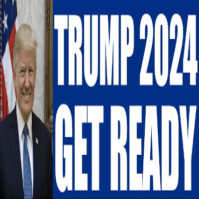AV Trump 2024 Get Ready Bumper Sticker (Donald Trump for President Decal for Cars, Truck (3 x 8 inch)