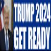 AV Trump 2024 Get Ready Bumper Sticker (Donald Trump for President Decal for Cars, Truck (3 x 8 inch) view 1
