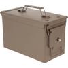 11.8" All Metal 50 Caliber Ammo Can with Installed Locking Hardware by Modern Warrior (Tan) view 1