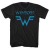 Weezer Rock Band Logo & Lyrics Front & Back Print Adult Short Sleeve T Shirts Black view 1