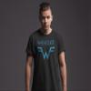 Weezer Rock Band Logo & Lyrics Front & Back Print Adult Short Sleeve T Shirts Black view 2