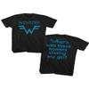 Weezer Rock Band Logo & Lyrics Front & Back Print Adult Short Sleeve T Shirts Black view 4