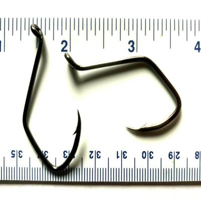 1000 Gerry's Tackle Black Chrome Sickle Octopus Fish Hooks Size 6/0 - Bulk Hooks