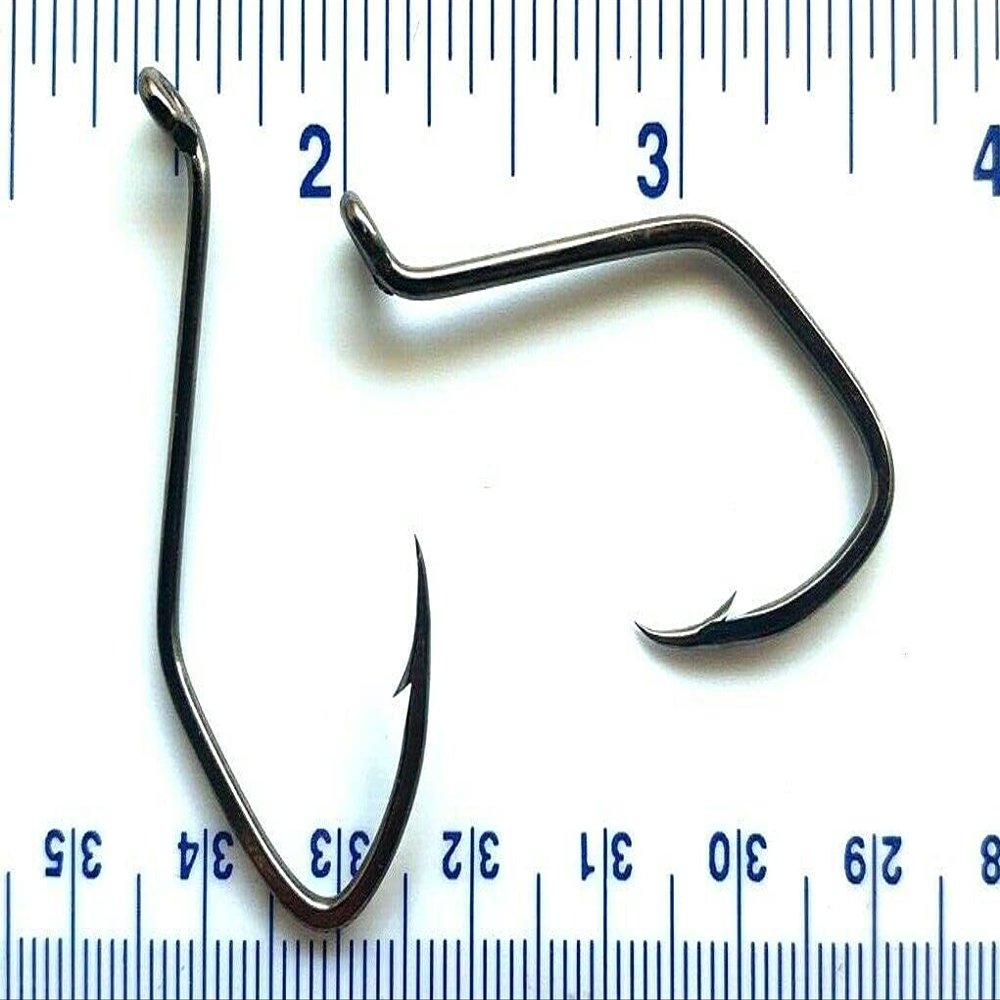 1000 Gerry's Tackle Black Chrome Sickle Octopus Fish Hooks Size 5/0 - Bulk Hooks