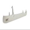 Bladetech Hockey - Replacement Skate Blades for TRUE SHIFT ATTACK GOALIE Holder (Quick-Release) - Mirror Stainless view 1
